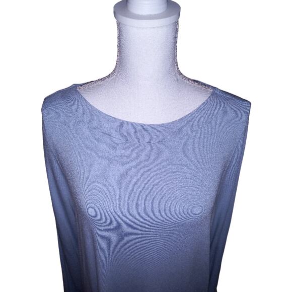 J. Jill Wearever Collection Tunic Dress Women's Size M - Baby blue Longsleeve - Picture 4 of 12